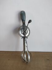 Ancien Batteur Manuel Fouet Avec Manche En Bois - Cuisine Vintage 