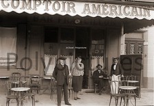 Photo ancien commerce Comptoir