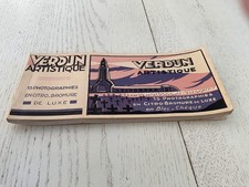 VERDUN ARTISTIQUE. CARNET SOUCHE COMPLET 15 PHOTOS CITRO BROMURE.