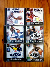 Lot 6 NBA LIVE de 97 a 2002 PS1 Complets et en Bon Etat.