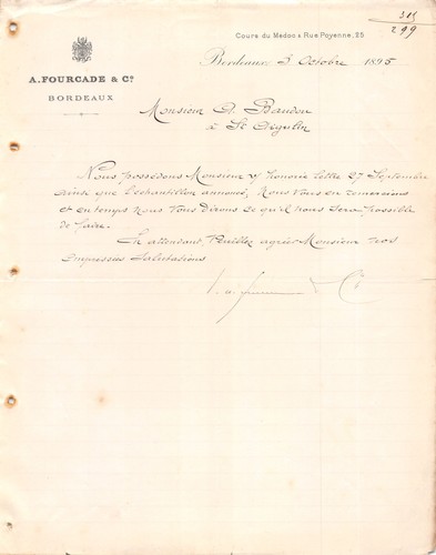1895 fourcade bordeaux - a,