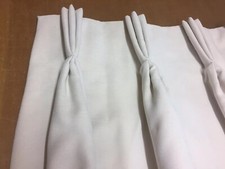 Rideaux doublés velours 100% coton fait sur mesure cousu main plissé pincé