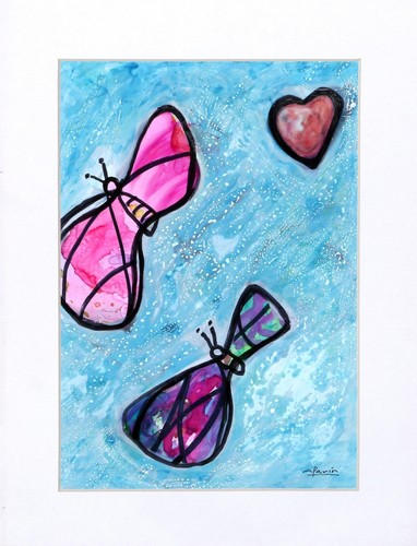 Avi farin amour - farin,, papillons