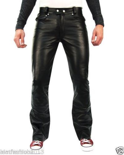 Pantalon stylé noir cuir - noir, en