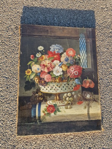 Huile sur toile - , ancienne