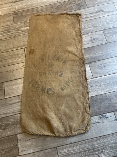 Ancien sac toile jute e - ancien,