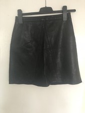 jupe zara cuir pu