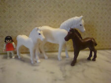 L4 LEGO LOT DE 3 CHEVAUX CHEVAL / CITY MAISON FERME HARAS