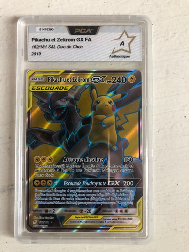 Carte pokemon gradée pikachu - carte,