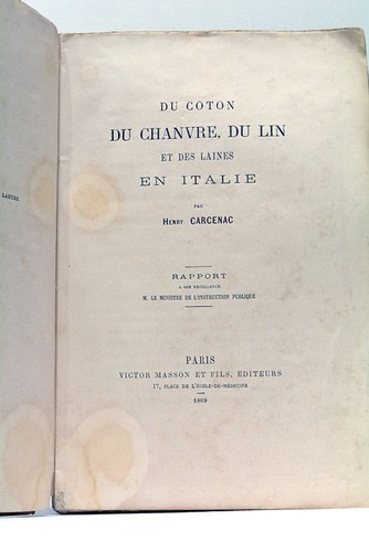 Carcenac coton du - carcenac, (henry).