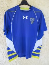 Maillot rugby ASM CLERMONT AUVERGNE bleu training shirt UNDER ARMOUR M/L