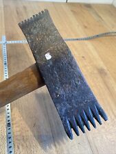 (n° 5 old tool OUTIL ANCIEN De tailleur de pierre Marteau Taillant Forgé XIXe