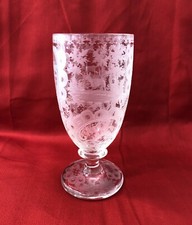 ancien verre sur pied cristal