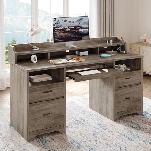 Executive computer desk - computer, w/