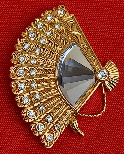 Broche swarovski signée - broche,