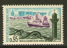 TIMBRE 1503 NEUF XX LUXE - BOULOGNE SUR MER - UN CHALUTIER RENTRE AU PORT