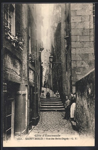 Cpa saint malo rue - cpa,