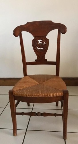 Chaise enfant paillé sans
