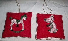 Mini CROSS STITCH PILLOW