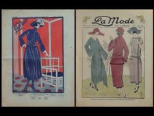 LA MODE -2 N°- 1920-1922 - FRENCH FASHION MAGAZINE -WOMAN FASHION, ART DECO