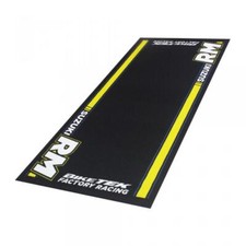 Tapis environnemental paddock Biketek Garage Mat noir jaune pour moto Suzuki RM