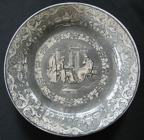 Assiette anglaise ancienne - assiette,