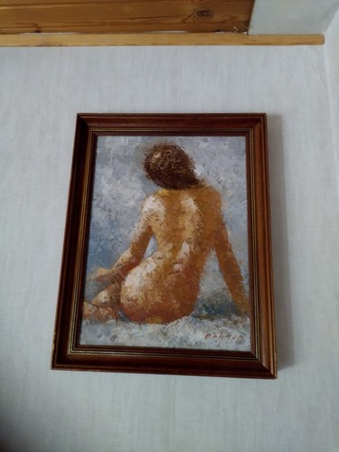 Tableau huile edward barton - huile,
