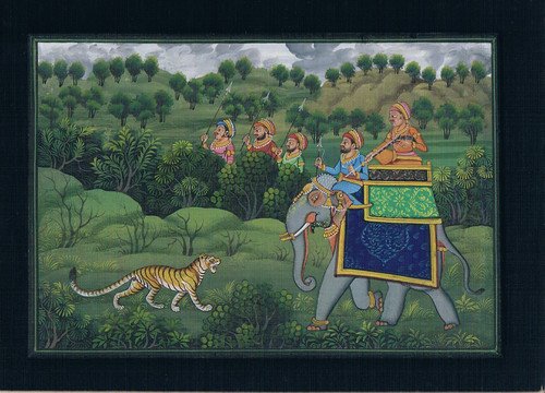 Peinture miniature indienne - peinture,