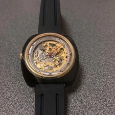 Montre automatique vintage Japon double face squelette années 1970 d'occasion