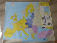  carte scolaire murale  UNION EUROPÉENNE Europe  états membres  année 2003