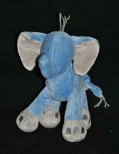 Peluche Doudou Elephant Bleu