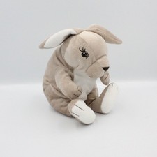 Doudou lapin kangourou marron