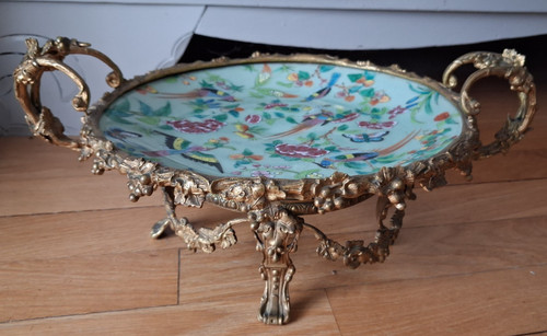 Coupe bronze porcelaine - coupe, en