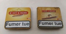 Paire D'anciennes  Boites À Cigares "Café Crème " Vintage ( Réf : CH16 )