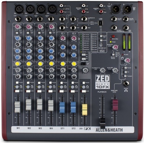 Allen heath zed 10fx 12 - &, zed-60/10fx