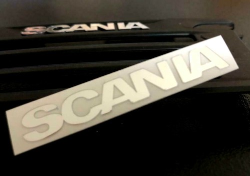 Scania lettering chrome grill - lettering,