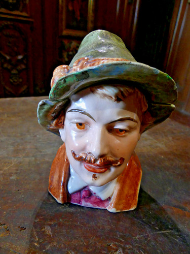 Pot tabac en - , céramique
