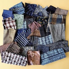 Lot de 32 types de chutes de tissu tissu tissu coton tissé patchwork