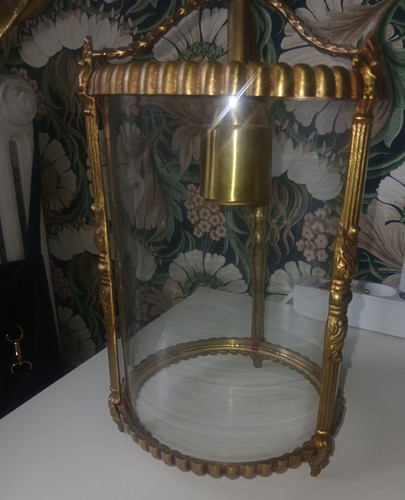 Lanterne bronze verres - et,