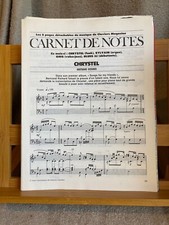 Carnet de notes pages détachables Claviers Magazine partition piano 2000