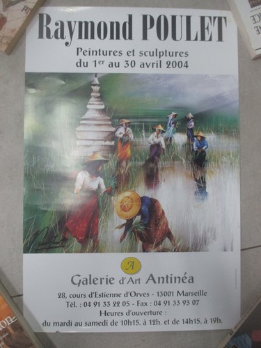 Affiche exposition raymond - d'exposition,