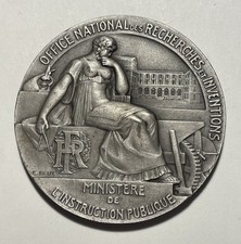 Medaille office recherches industrielles scientifiques par Blin en Bronze