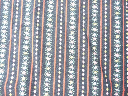 Tissu ancien vintage coton - tissu, en