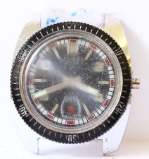 Montre mécanique de plongée fonctionne  Lorsa 238 à restaurer  - F29-16