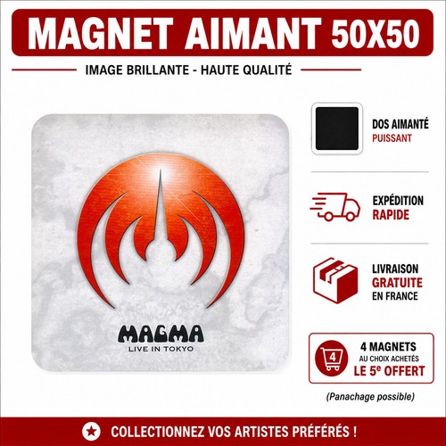 Magnet magma 5x5 cm - ,