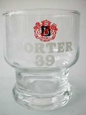 * VERRE A BIERE PORTER 39 7.7 cm de Ø 9.2 cm de haut