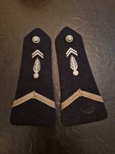 Paire d'épaulettes Gendarme (BLANCHE) avec Boutons Vintage