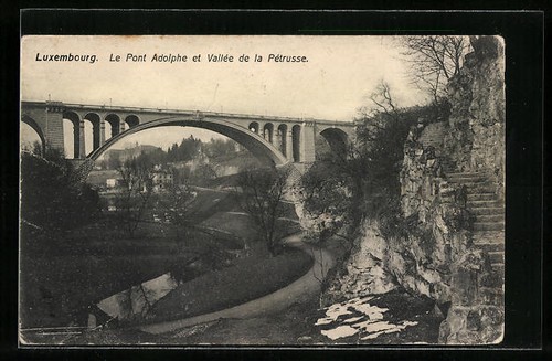 Cpa luxembourg pont - luxembourg,,