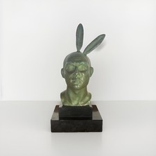 Bronze Art Deco indien Apache