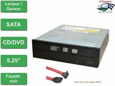 Combo lecteur DVD graveur CD interne noir SATA pour PC fixe/ordinateur de bureau